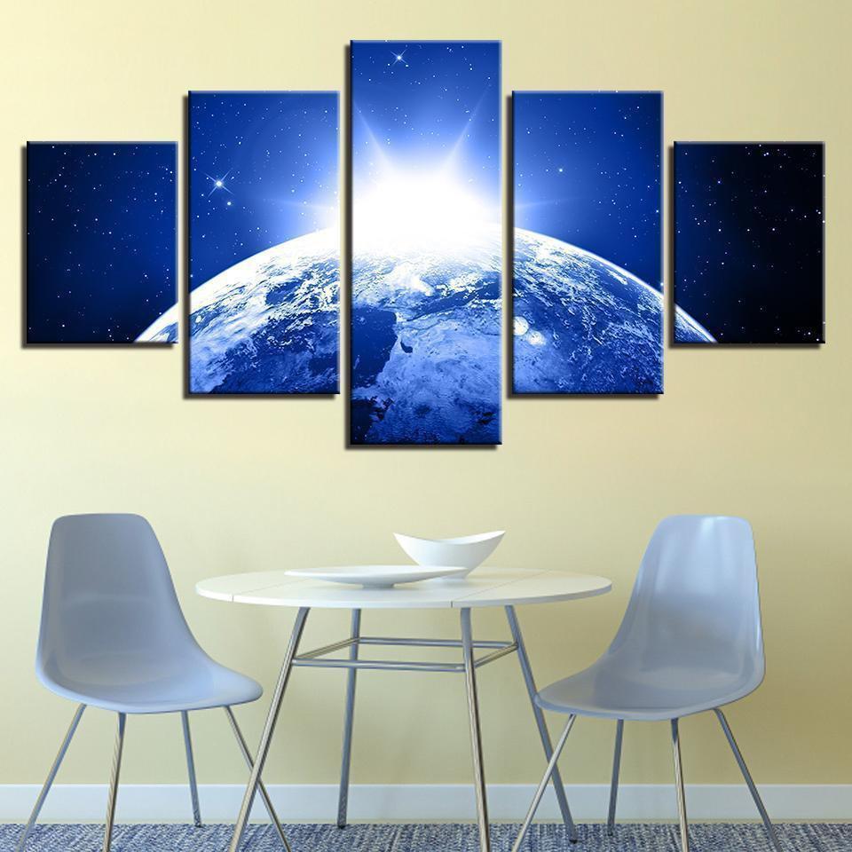 Earth Universe Cosmos Outer Space Canvas Wall Art
