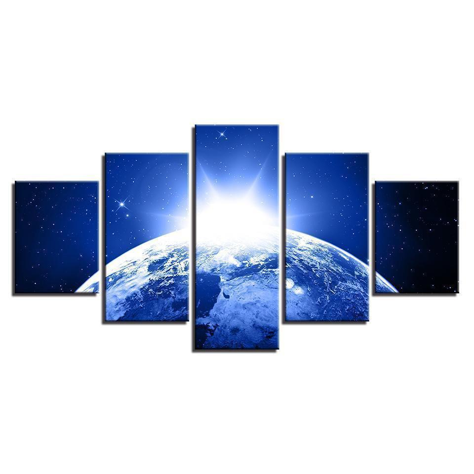 Earth Universe Cosmos Outer Space Canvas Wall Art