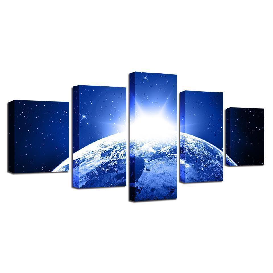 Earth Universe Cosmos Outer Space Canvas Wall Art