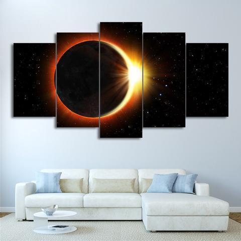 Eclipse Space Canvas Wall Art