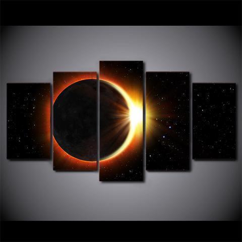 Eclipse Space Canvas Wall Art