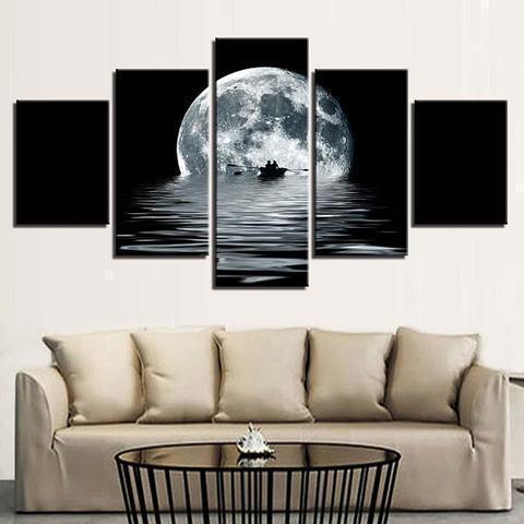 Edge Of The Moon Nature Canvas Wall Art