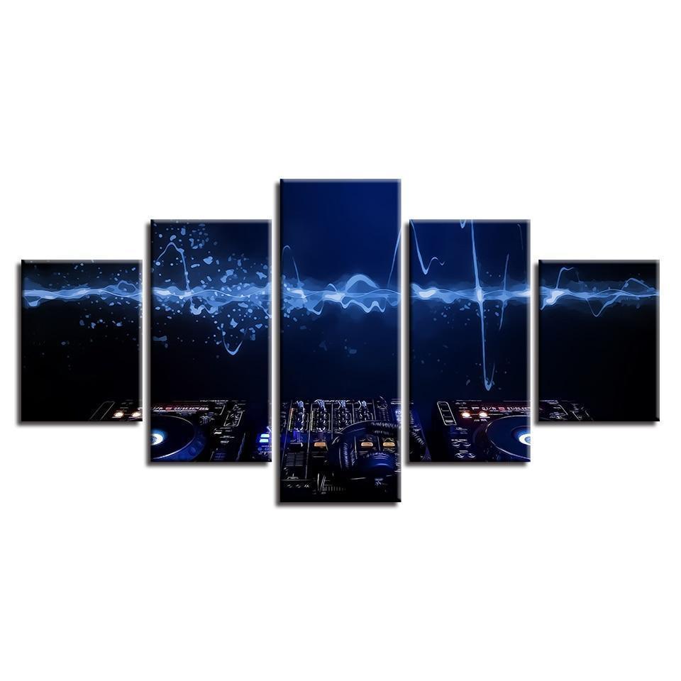 EDM Playing Music Canvas Wall Art