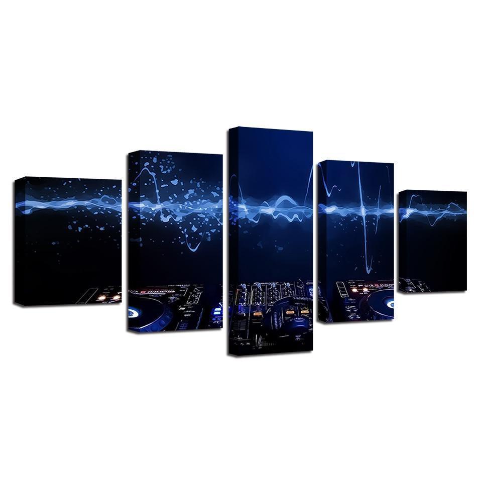 EDM Playing Music Canvas Wall Art