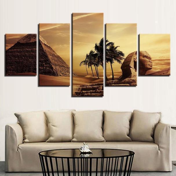 Egyptian Pyramids Nature Canvas Wall Art