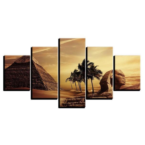 Egyptian Pyramids Nature Canvas Wall Art