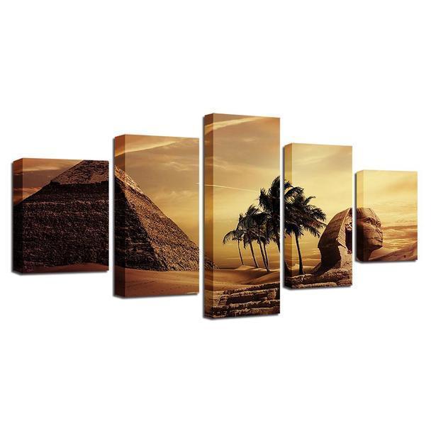 Egyptian Pyramids Nature Canvas Wall Art