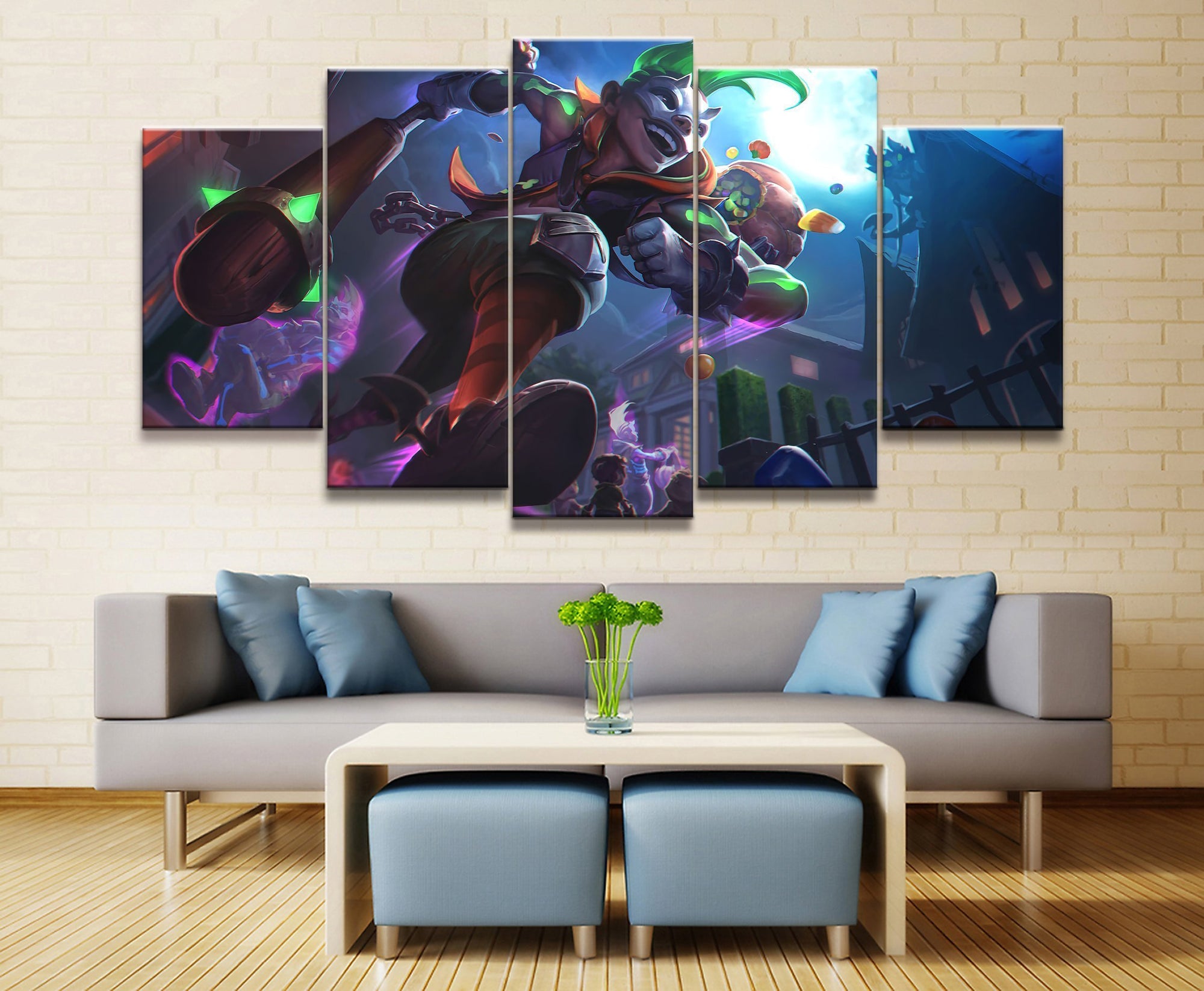 LOL League Of Legends Ekko Funny Game Canvas Wall Art