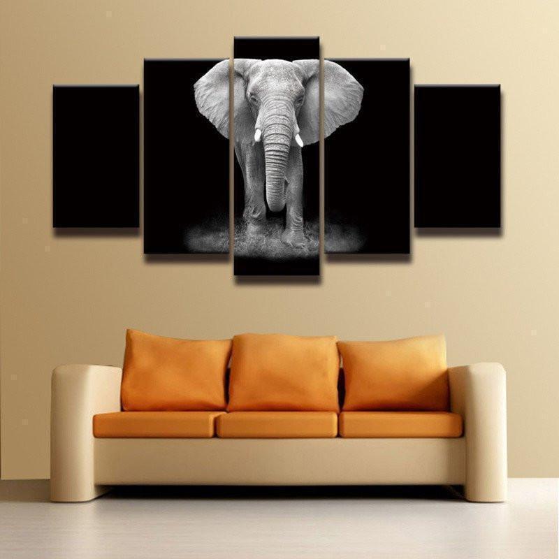 Elephant Animal Canvas Wall Art