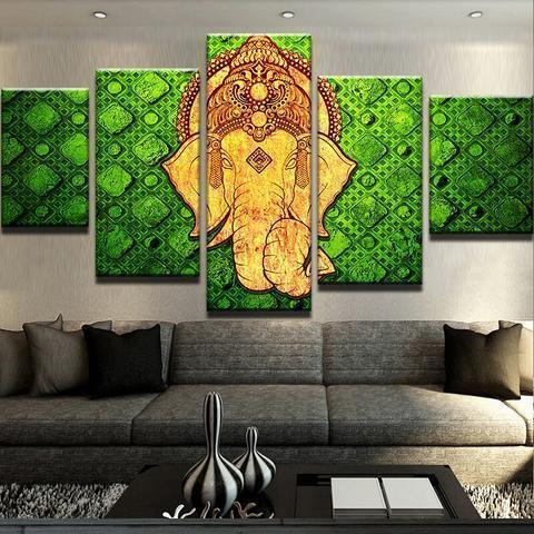 Elephant Praise Religion Canvas Wall Art