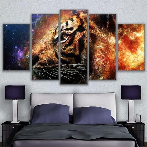 Eternal Tiger Animal Canvas Wall Art