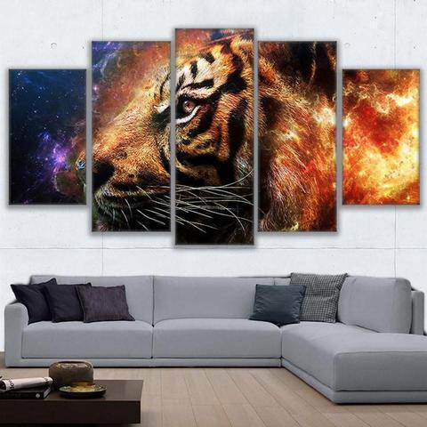 Eternal Tiger Animal Canvas Wall Art