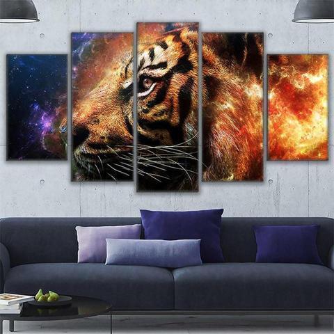 Eternal Tiger Animal Canvas Wall Art