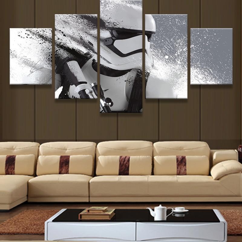 Evaporate Stormtrooper Star Wars Movie Canvas Wall Art