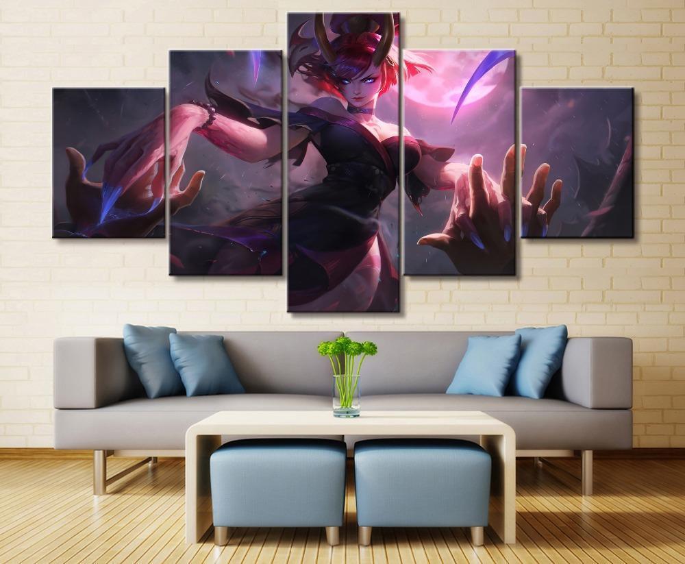 LOL League Of Legends Evelynn 2 Gaming Canvas Wall Art