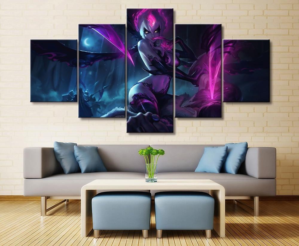 LOL League Of Legends Evelynn 3 Gaming Canvas Wall Art