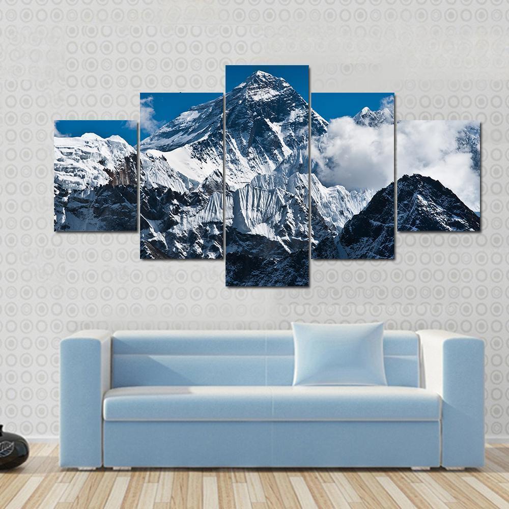 Everest Mountain Peak Nature Canvas Wall Art