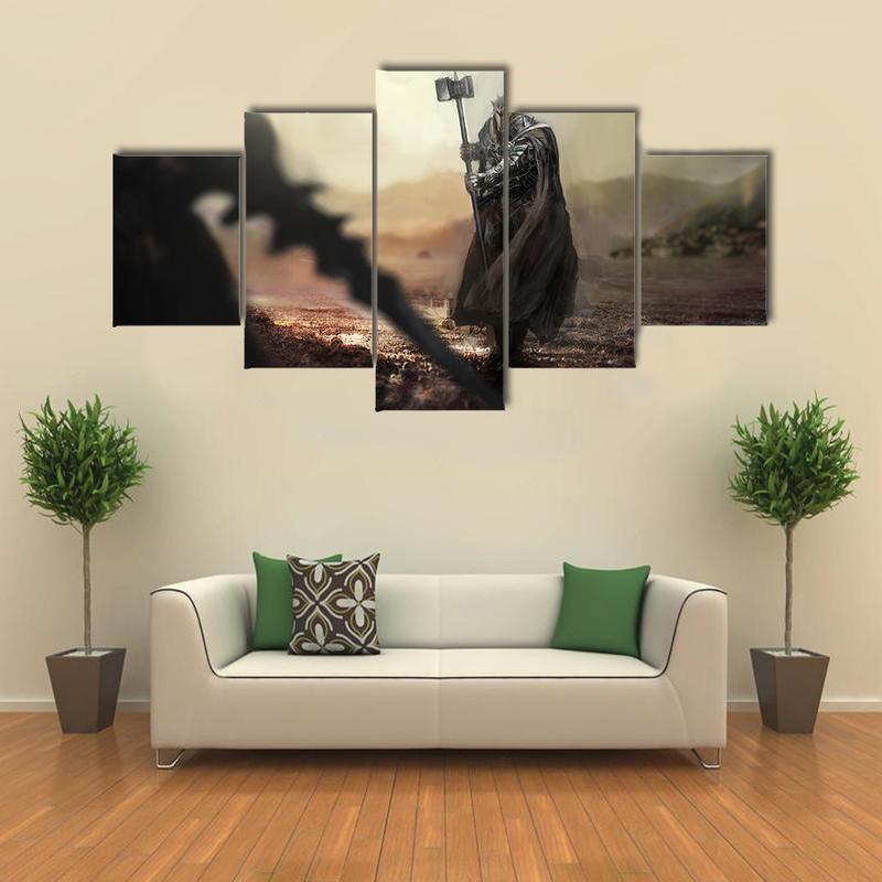 Evil Knight Versus Good Knight Movie Canvas Wall Art
