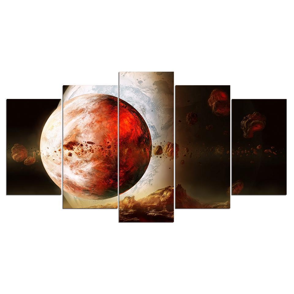 Exoplanet Space Universe Canvas Wall Art