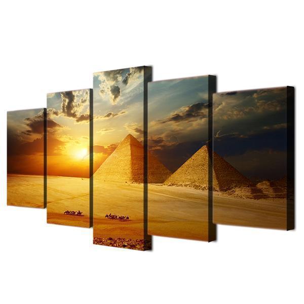 Eyzazh Egipet Egypt Pyramid Nature Canvas Wall Art