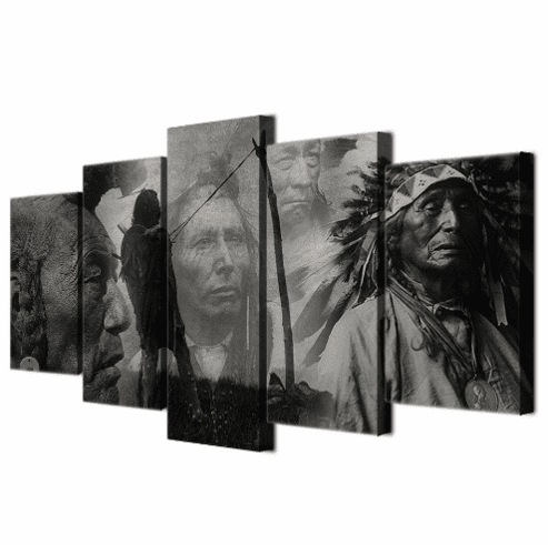 Faces Of History Army Canvas Wall Art