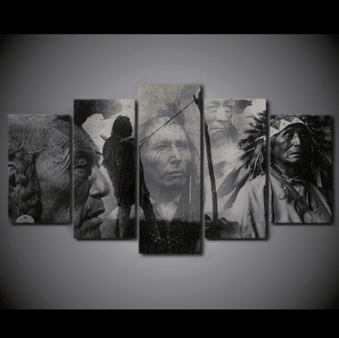 Faces Of History Army Canvas Wall Art