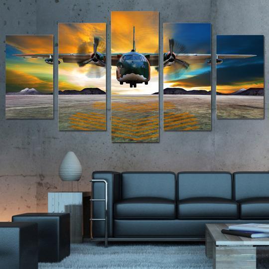 Fairchild C-123 Provider Aircraft Canvas Wall Art