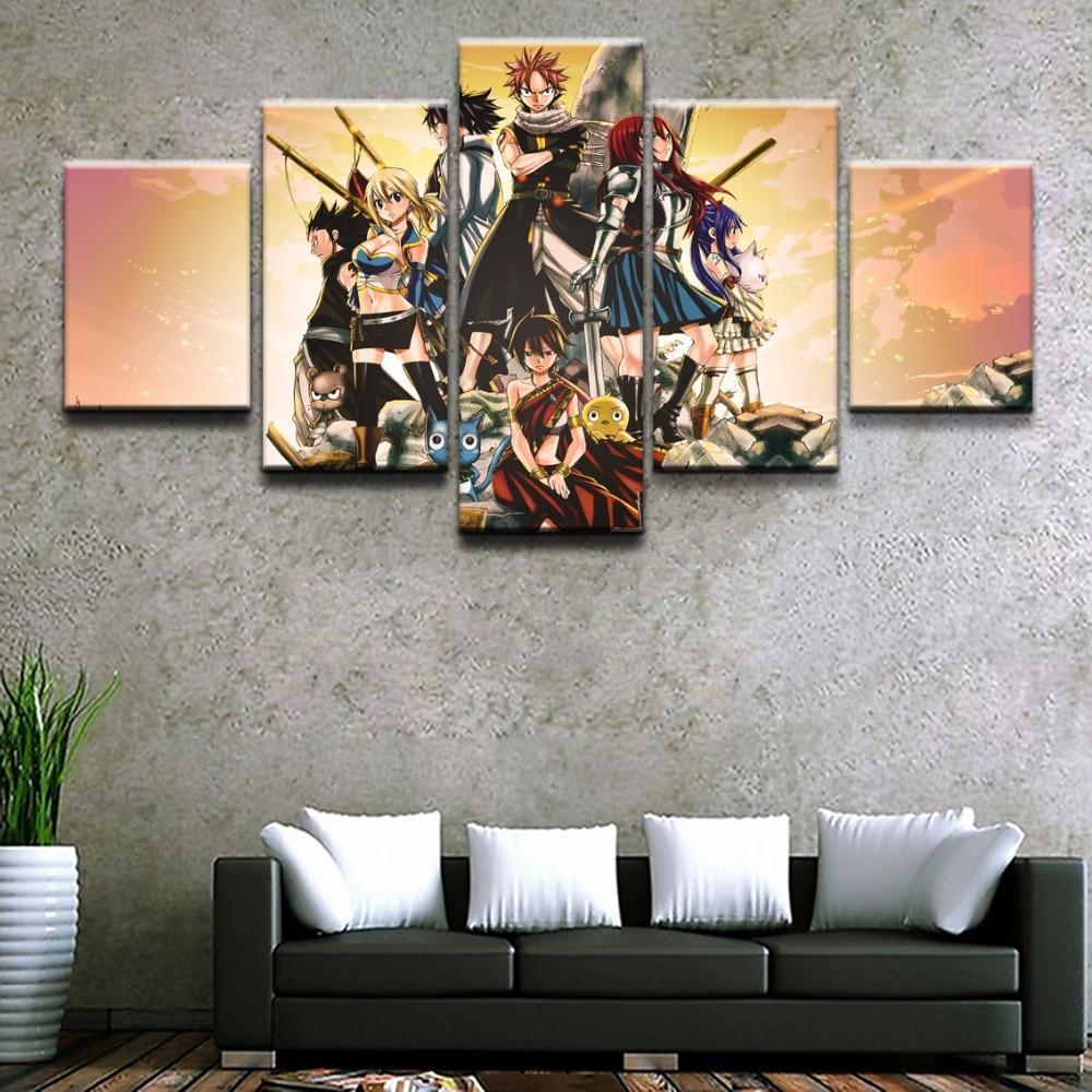 Fairy Tail Characters 2 Anime Canvas Wall Art