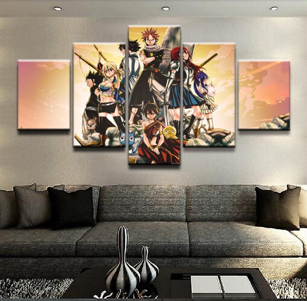 Fairy Tail Characters 2 Anime Canvas Wall Art