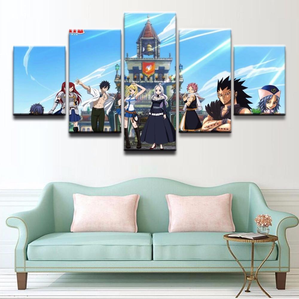 Fairy Tail Characters 3 Anime Canvas Wall Art
