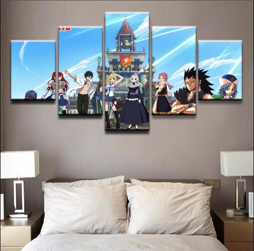 Fairy Tail Characters 3 Anime Canvas Wall Art