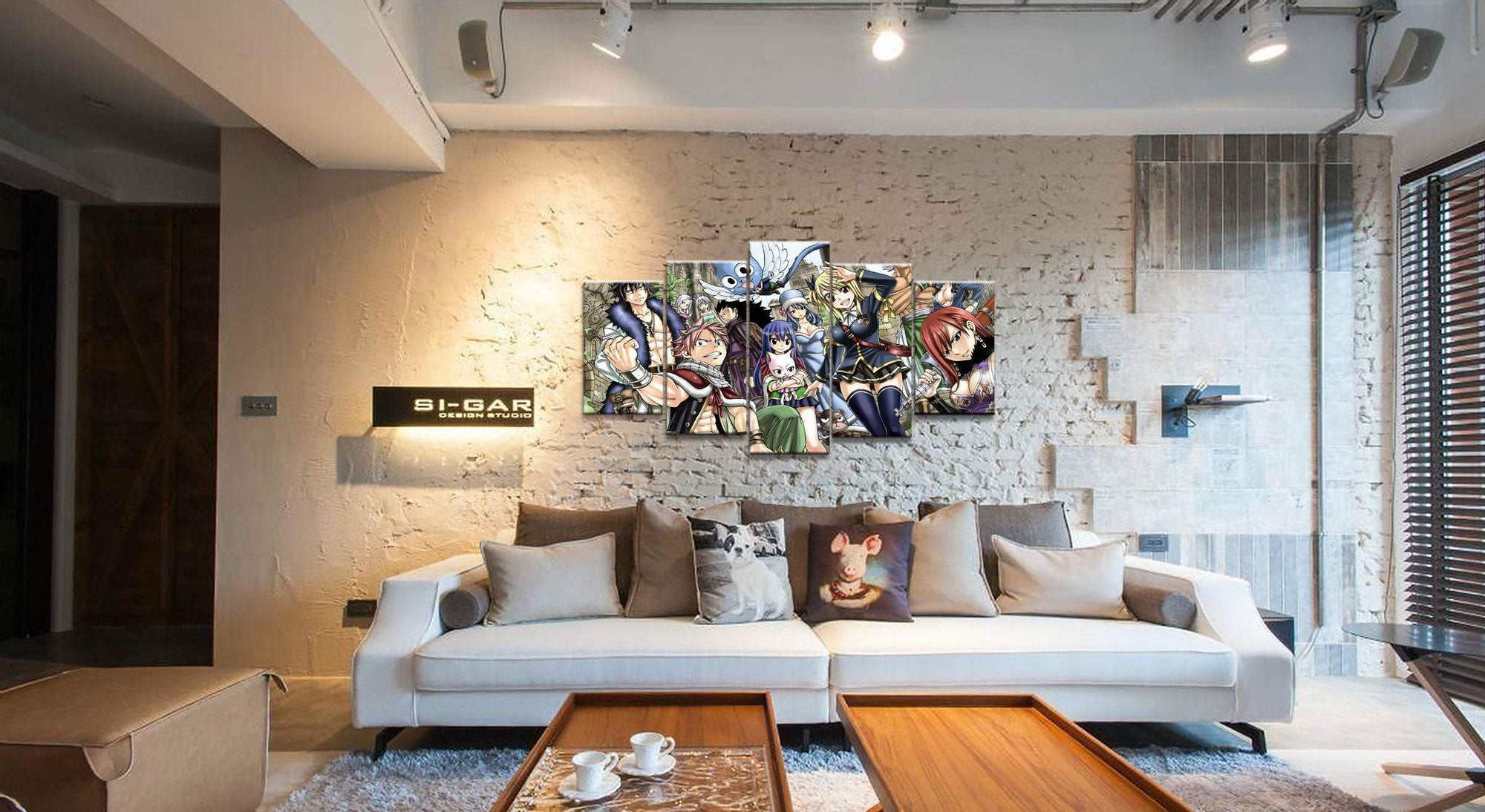 Fairy Tail Characters 4 Anime Canvas Wall Art