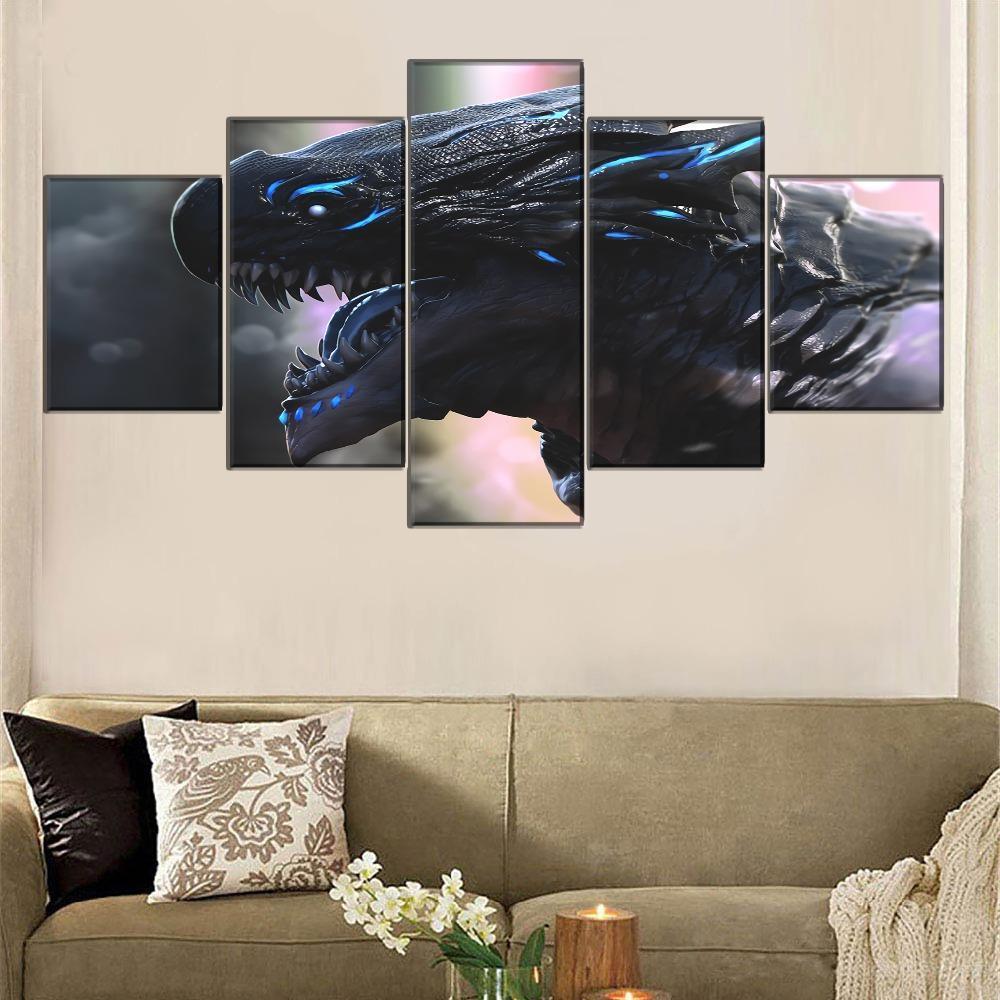 Fairy Tail Dragon Acnologia Anime Canvas Wall Art