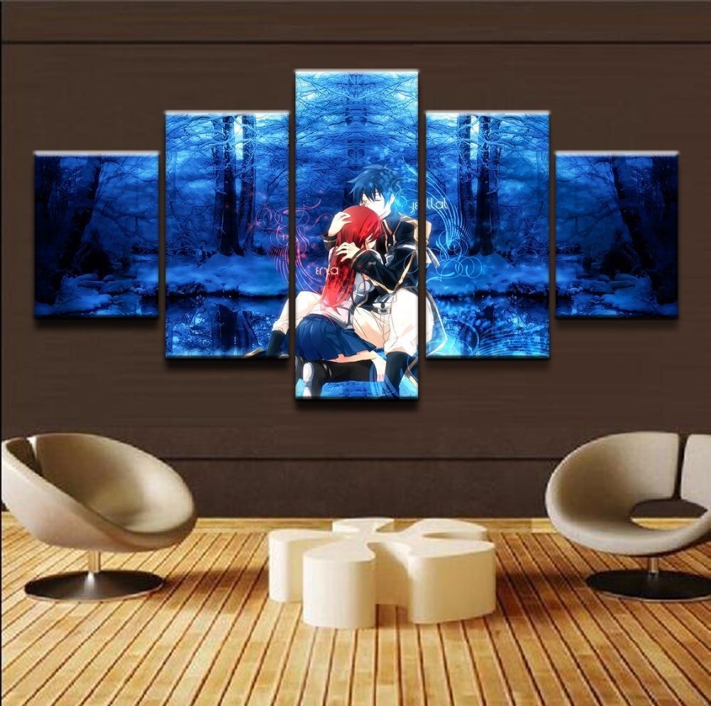 Fairy Tail Erza And Jellal 1 Anime Canvas Wall Art