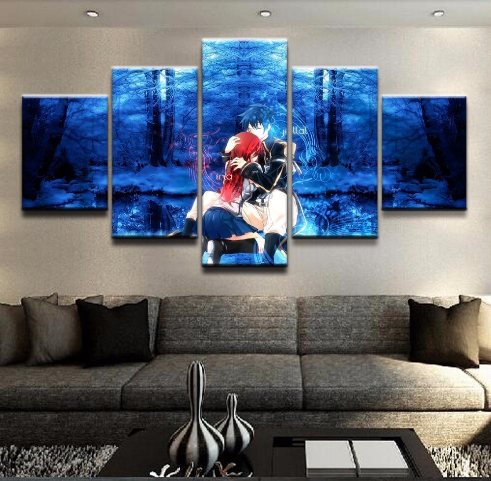 Fairy Tail Erza And Jellal 1 Anime Canvas Wall Art