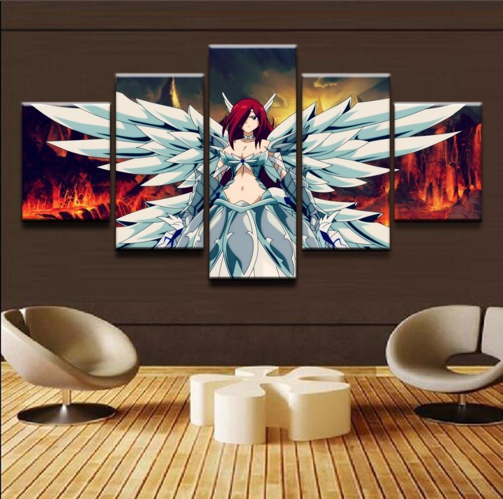 Fairy Tail Erza Scarlet 1 Anime Canvas Wall Art