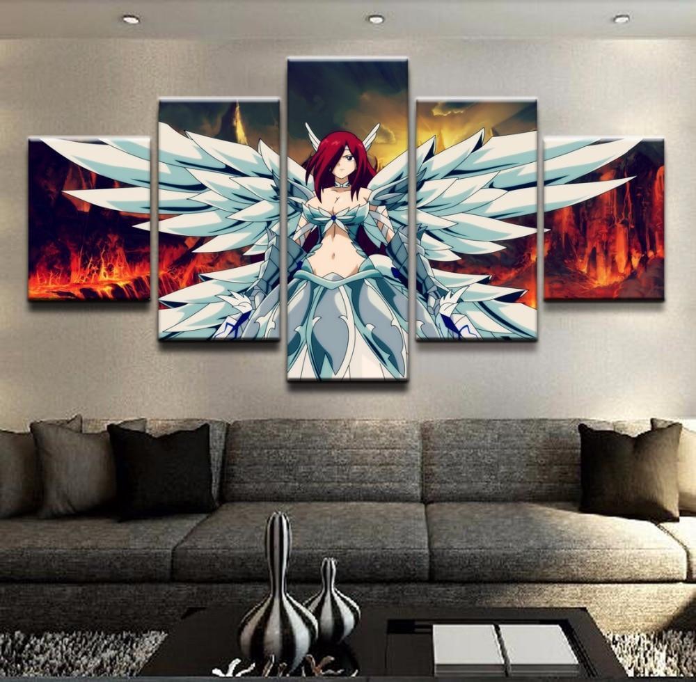 Fairy Tail Erza Scarlet 1 Anime Canvas Wall Art