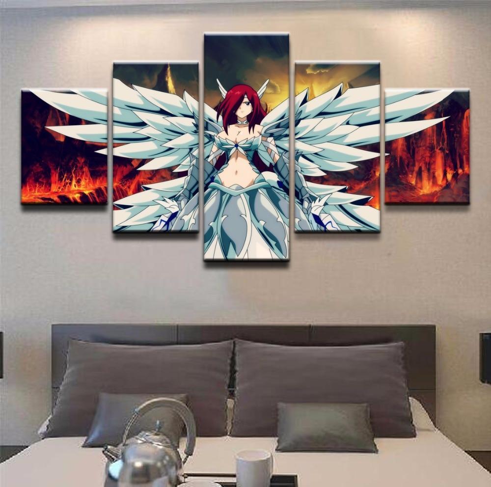 Fairy Tail Erza Scarlet 1 Anime Canvas Wall Art