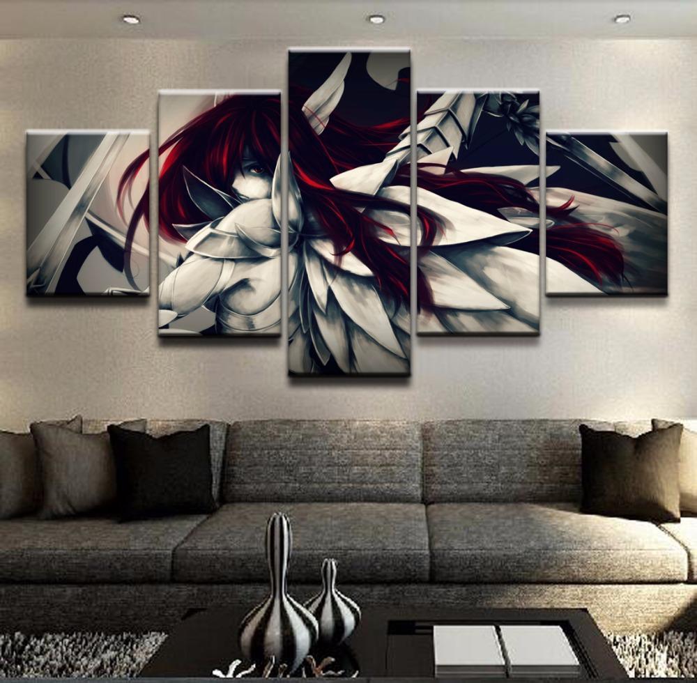 Fairy Tail Erza Scarlet 2 Anime Canvas Wall Art