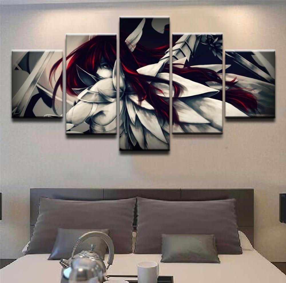 Fairy Tail Erza Scarlet 2 Anime Canvas Wall Art