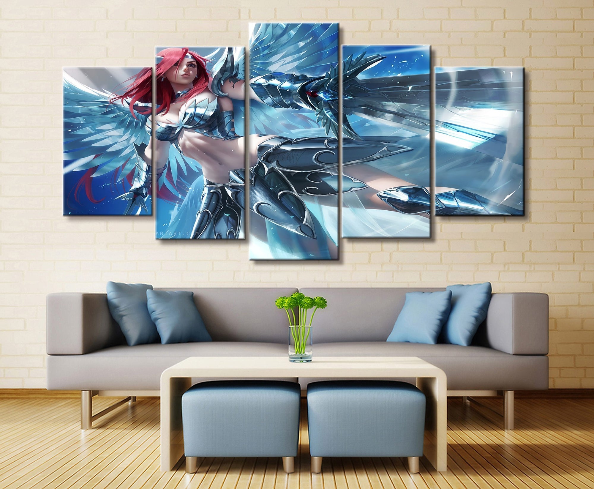 Fairy Tail Erza Scarlet 7 Anime Canvas Wall Art
