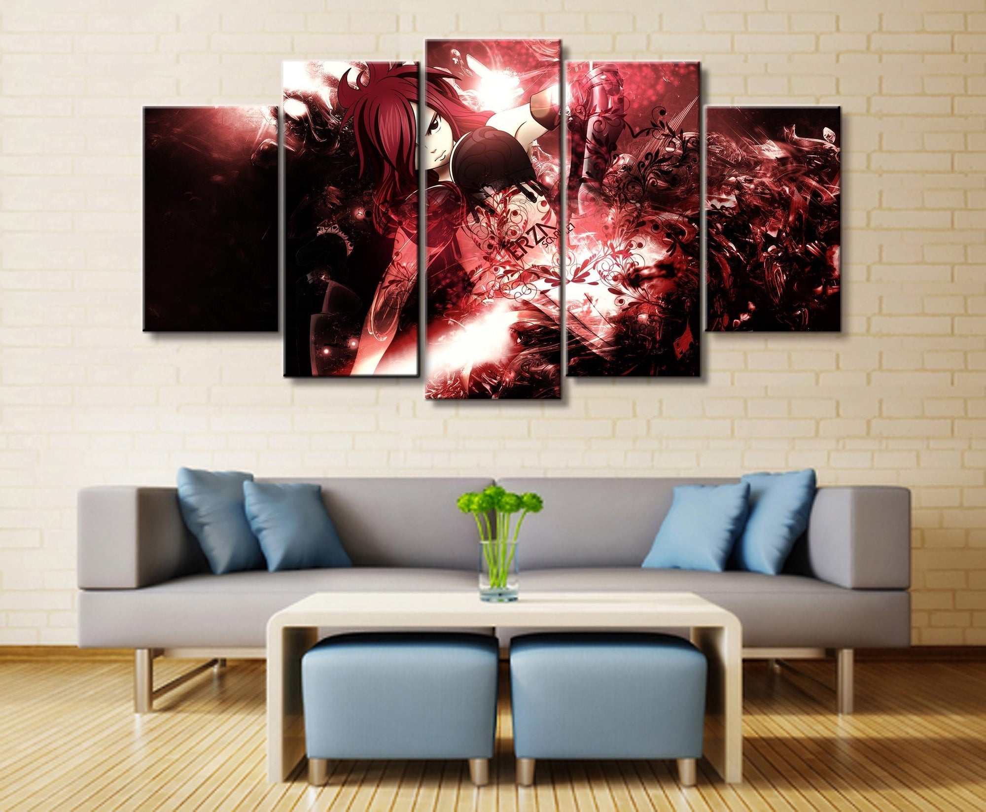 Fairy Tail Erza Scarlet 8 Anime Canvas Wall Art
