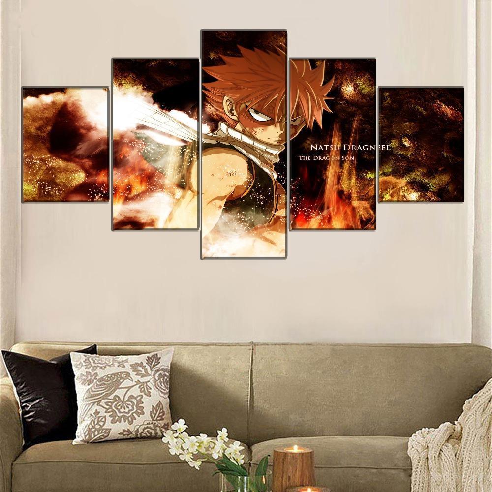 Fairy Tail Natsu Dragneel 10 Anime Canvas Wall Art