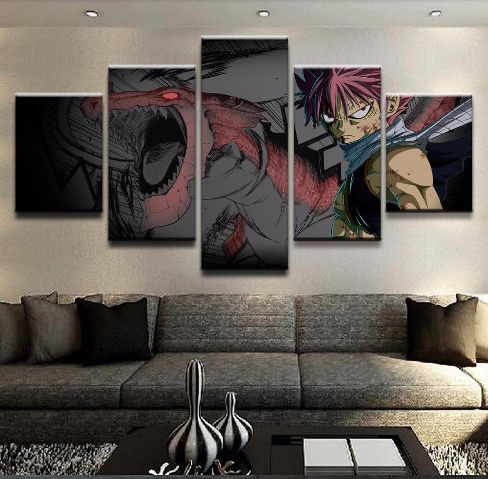 Fairy Tail Natsu Dragneel 3 Anime Canvas Wall Art