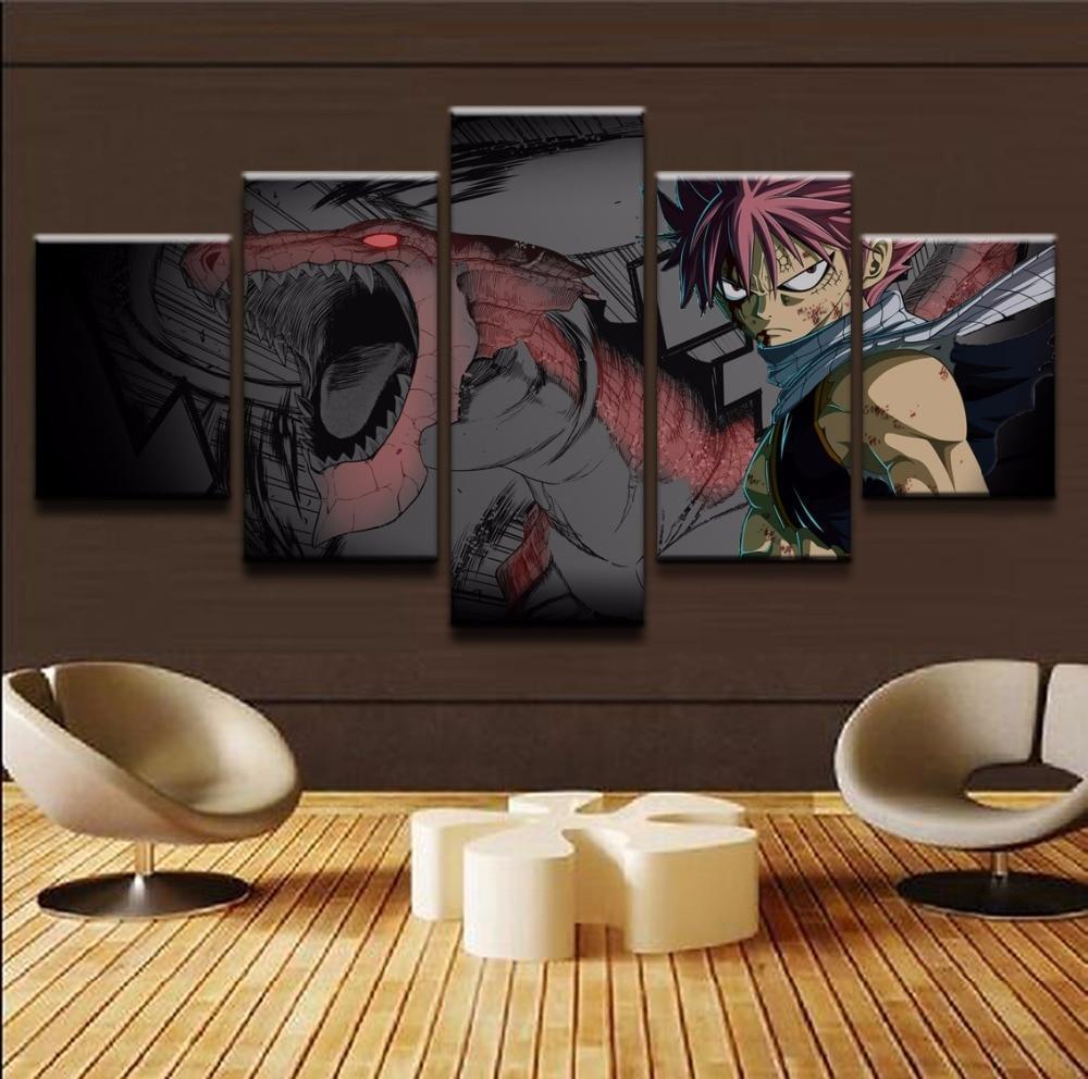 Fairy Tail Natsu Dragneel 3 Anime Canvas Wall Art
