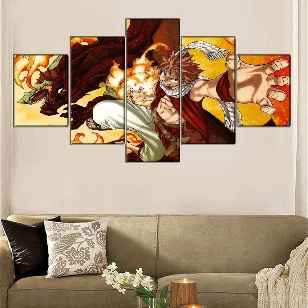 Fairy Tail Natsu Dragneel 6 Anime Canvas Wall Art