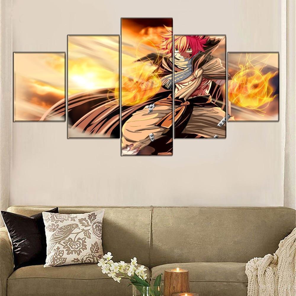 Fairy Tail Natsu Dragneel 8 Anime Canvas Wall Art