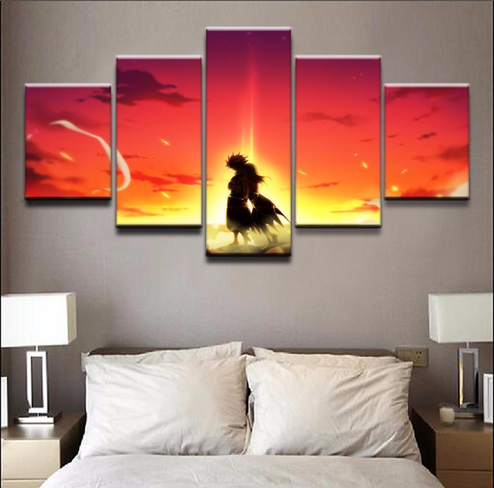 Fairy Tail Natsu Dragneel And Lucy Heartfilia 1 Anime Canvas Wall Art