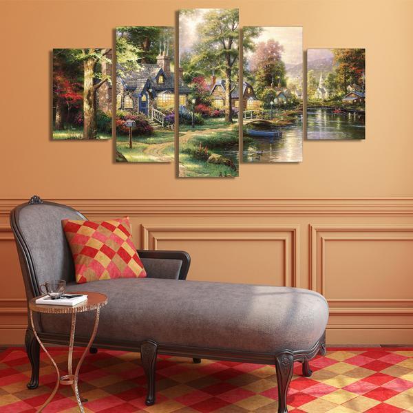 Fairy Tale Landscape Nature Canvas Wall Art