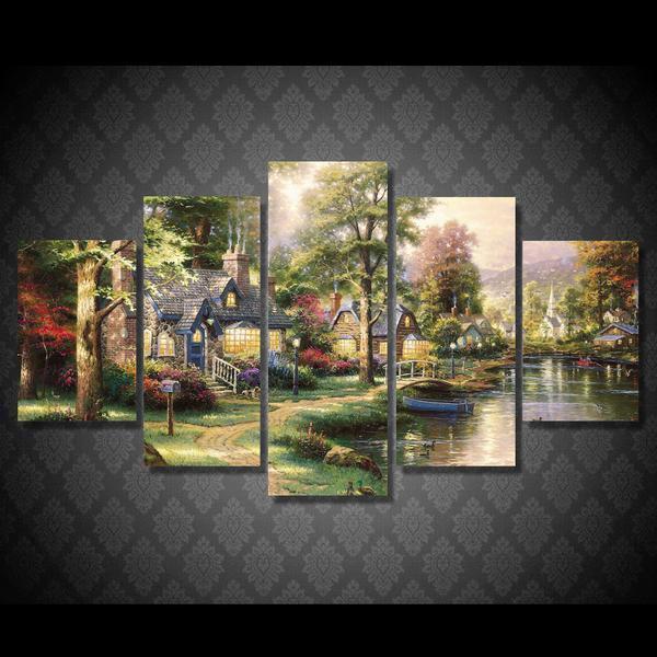 Fairy Tale Landscape Nature Canvas Wall Art
